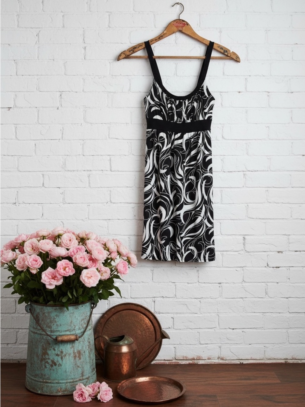 Wrapper vintage 90s mini dress or long top